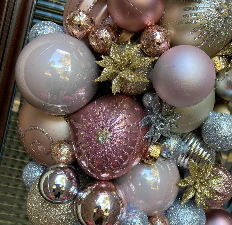 Shades of Pink Wreath Holiday Christmas Year Round Gifts Etsy