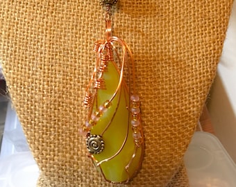 Gorgeous Yellow Stone Statement Necklace