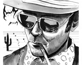 Print (8.5x11) - Hunter S. Thompson