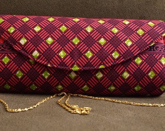 African print clutch