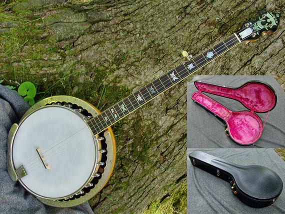 Marty Lanham 5 String Banjo Custom Built 1980 s Vintage Washburn