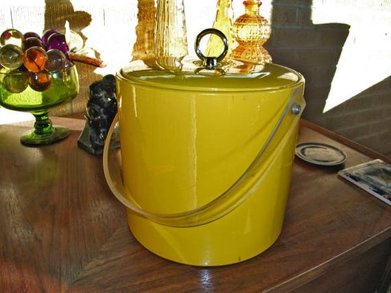 yellow ice bucket