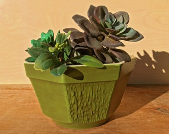 McCoy Floraline Planter | McCoy Pottery | Nelson McCoy | Roseville Ohio | 1960's Pottery | McCentury Pottery | Green Succulent Planter | 422