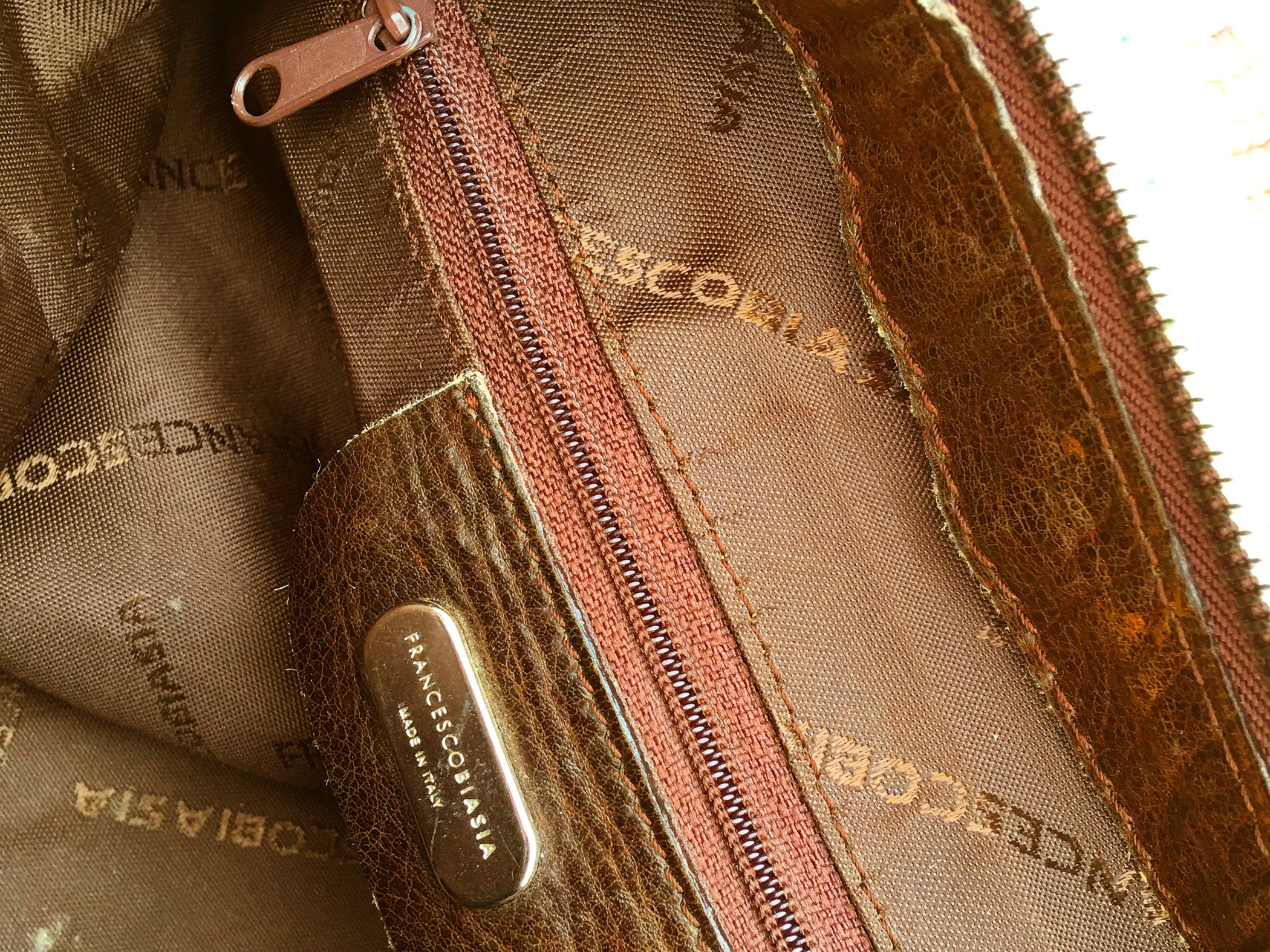 Made in Italy FRANCESCO BIASIA Leather Handbag | Italian 
