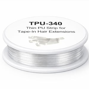 Thin and Flexible PU Strips to make Tape-In Hair Extensions | 0.04mm | 5 Yards Per Roll