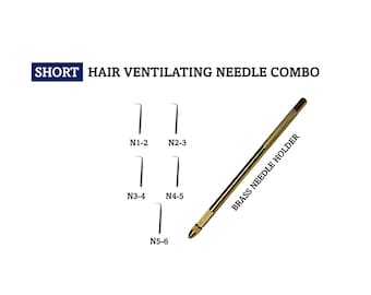 SHORT Wig Hair Ventilating Needle Combo Set (6 pcs)