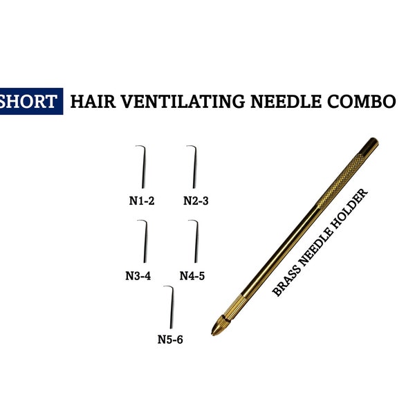 SHORT Wig Hair Ventilating Needle Combo Set (6 pcs)