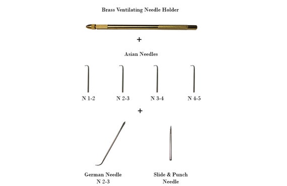 Hair Ventilating Needle with Holder SET