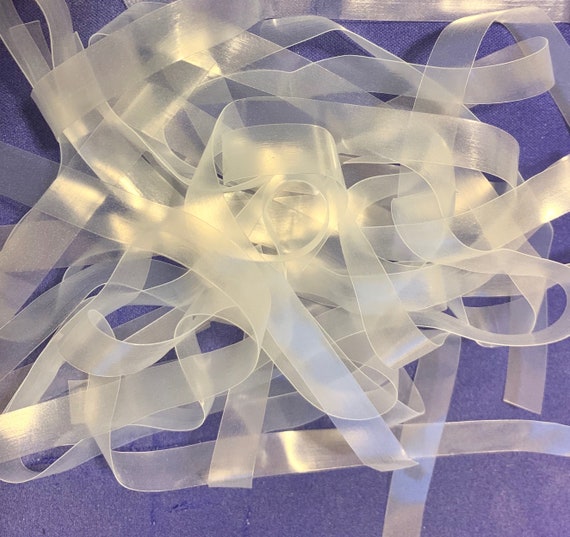 Clear Flexible Wig Poly Strips - Great for Wig Making! 12 Inch Strip (Length)  - Two Widths Available