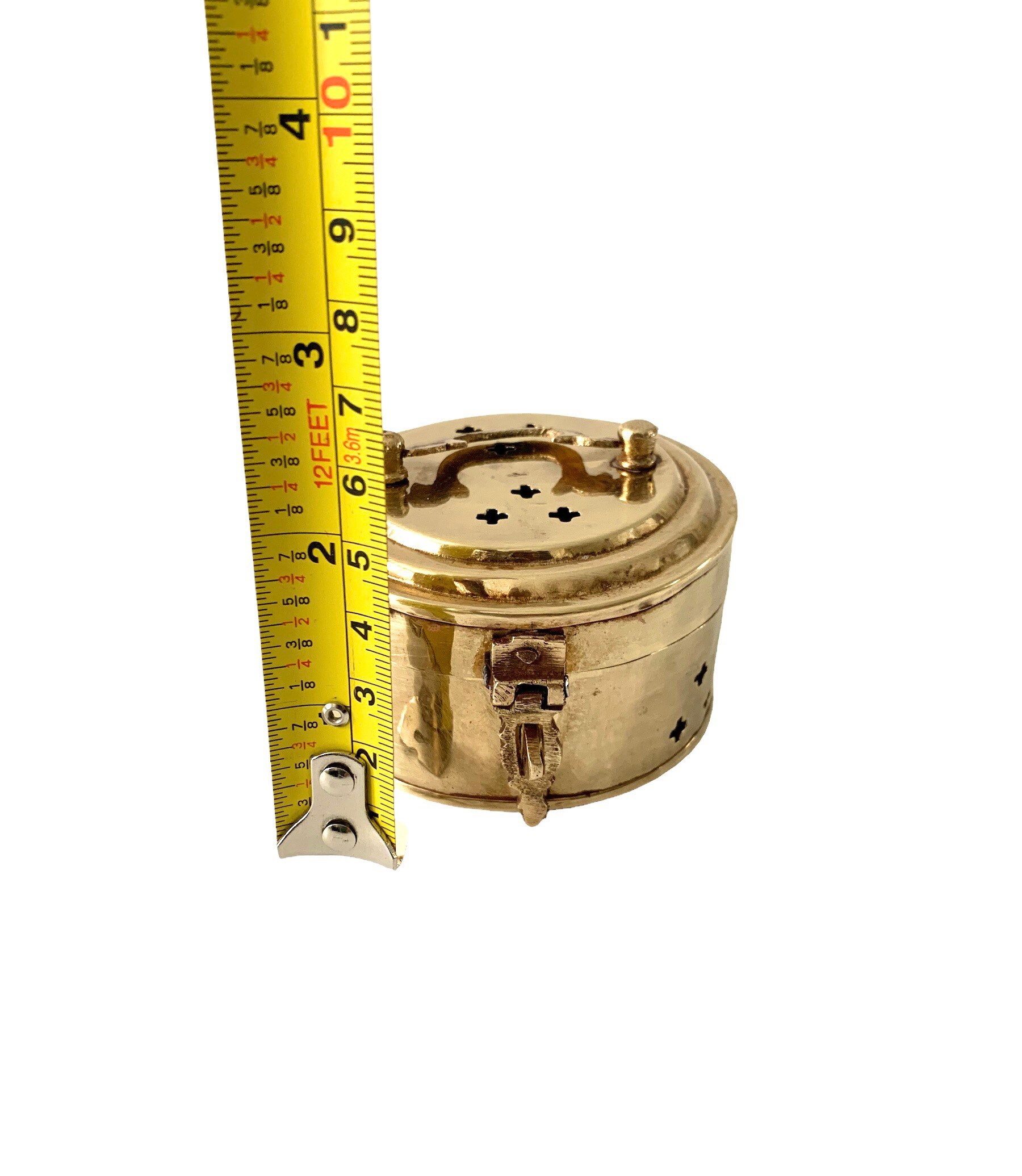 Vintage Brass Cricket Box With Lid Brass Jewelry Box Brass Etsy UK