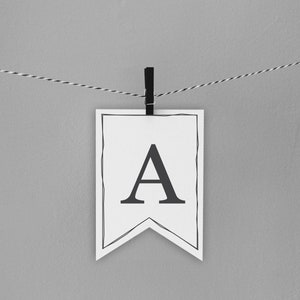 Letras de banner grandes para impressão em CAPS Alfabeto A-Z