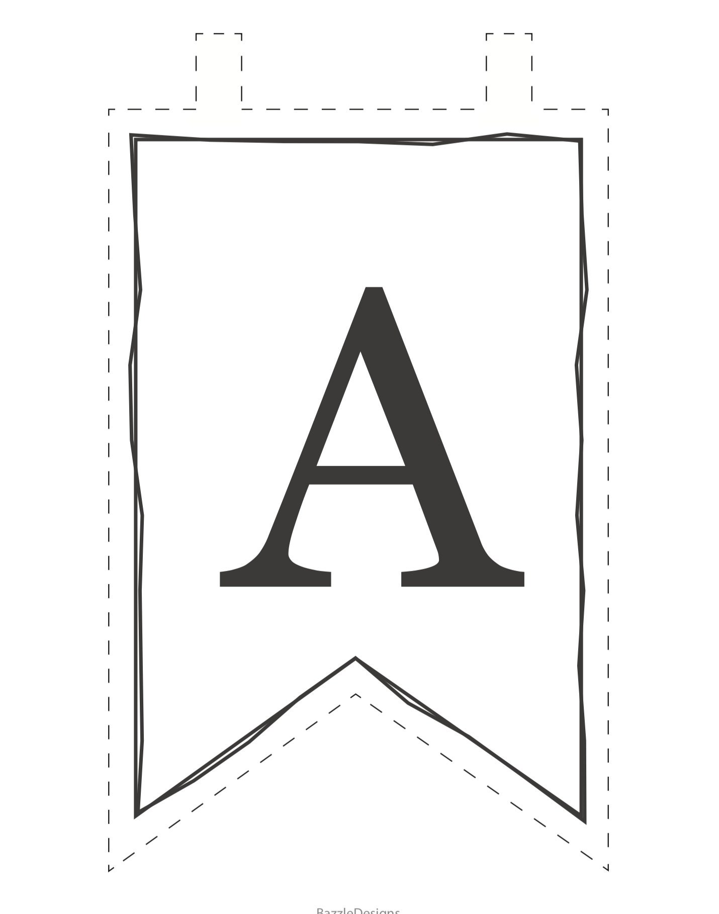 Alphabet Lettre A Imprimer Pour Banderole Grandes majuscules Lettres de bannière imprimables Alphabet - Etsy Canada