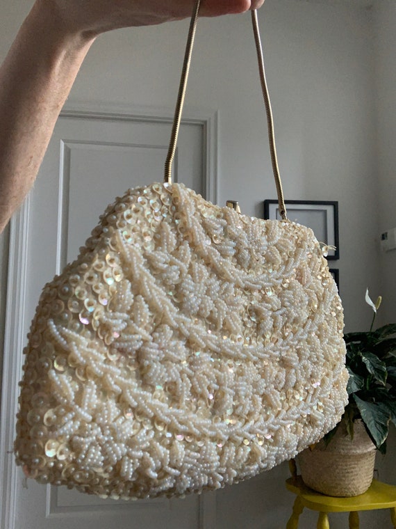 Vintage Clutch - Vintage Purse - Beaded Clutch - W