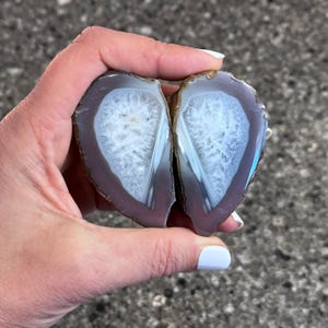 Angel Wings Polished Swazi Mozambique Agate Pair