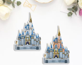 Disney World Cinderella Magic Castle Disney Inspired Vinyl Sticker - MATTE - for Tumbler, Laptop, Scrapbook