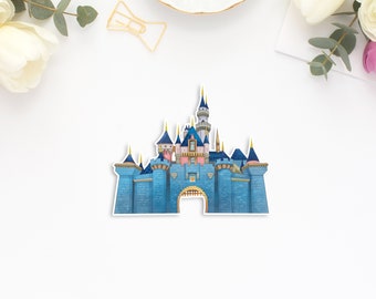 Disney Inspired California Castle Vinyl Sticker - GLOSSY - for Tumbler, Laptop, Scrapbook