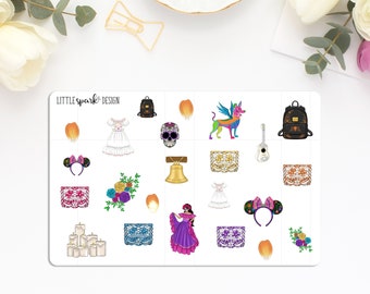 Coco Disney Fairytale Inspired Deco Stickers for Planner or Scrapbook