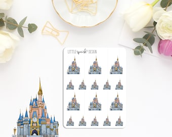 Disney Park Inspired Magic Castle Stickers for Planner or Scrapbook