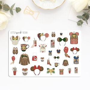 Jungle Cruise Disney Ride Inspired Deco Stickers for Planner or Scrapbook
