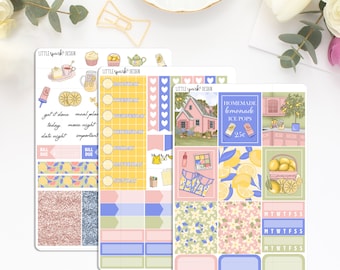 Fresh Lemonade Summer Mini Weekly Planner Kit - Standard Vertical