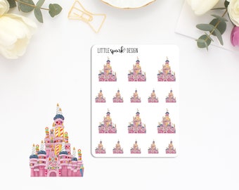 Disney Park Inspired 25th Magic Castle Stickers for Planner and Scrapbook