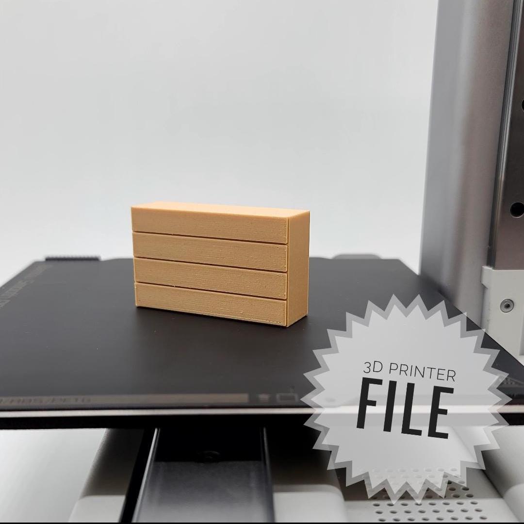 1:24 Scale Miniature Nonworking Dresser 3D Printable File