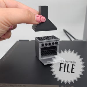1:24 Hinged Oven & Venthood 3D Printable File
