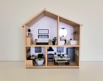 1:12 Furniture For Ikea Flisat Dollhouse 1/12 Modern Mini Dollhouse  Furniture Decor