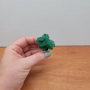 1:24 Scale Monstera Plant in Planter - 1/24 Modern Mini Doll House Furniture Miniature