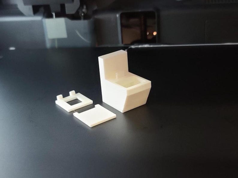 3D Printed Miniature Toilet