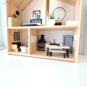 1:12 Furniture For Ikea Flisat Dollhouse 1/12 Modern Mini Dollhouse Furniture & Decor image 4