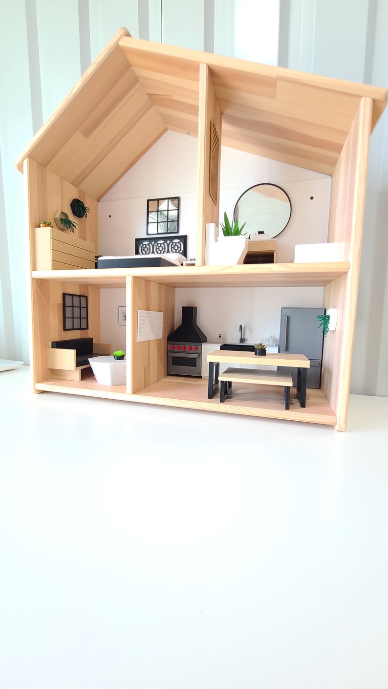 1:12 Furniture For Ikea Flisat Dollhouse 1/12 Modern Mini Dollhouse Furniture & Decor image 4