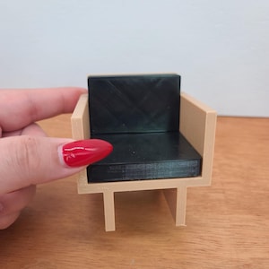 1:12 Scale Miniature Armchair