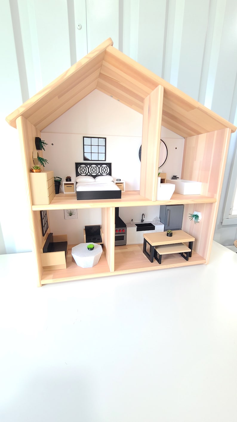 1:12 Furniture For Ikea Flisat Dollhouse 1/12 Modern Mini Dollhouse Furniture & Decor image 5