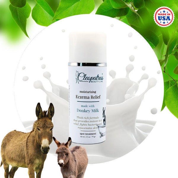 Donkey Milk Eczema Cream with Natural and Organic Ingredients Handmade in Ohio