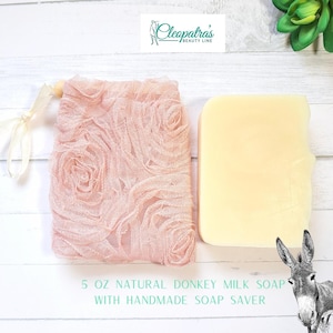 Donkey Milk Soap Lavender Wilds 5 oz  - Handmade in Ohio Best Natural Creamy Soap - Donkey Milk Benefits Troubled Skin Nutrient Dense