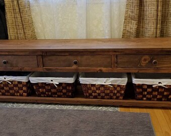 wooden storage bench etsy
