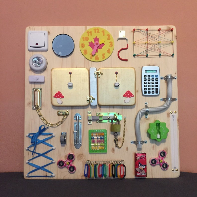 Activity Board Busy Board Sensory Board Montessori | Etsy