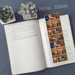 printable bookmarks set dark academia bookmarks book tracker etsy