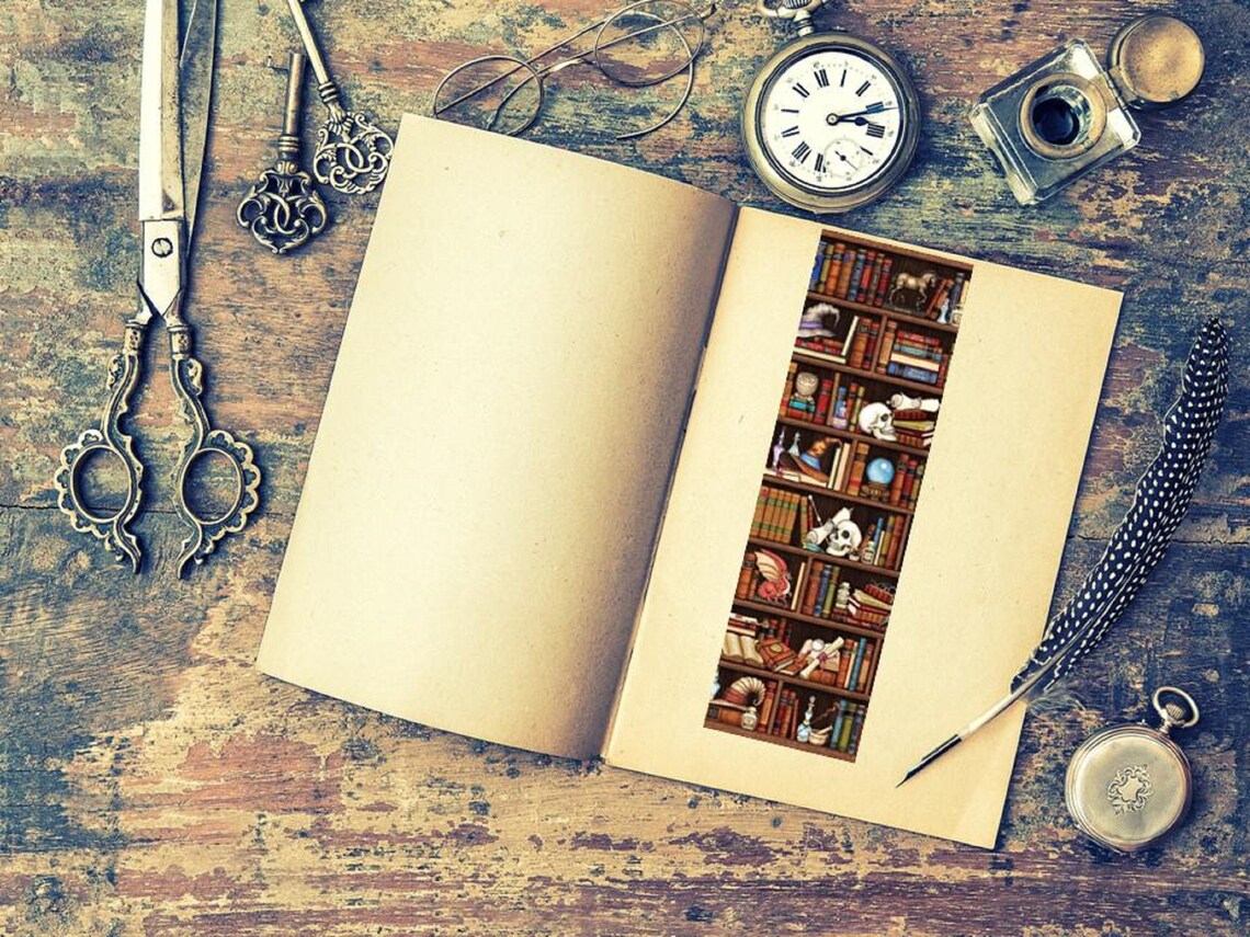 printable bookmarks set dark academia bookmarks book