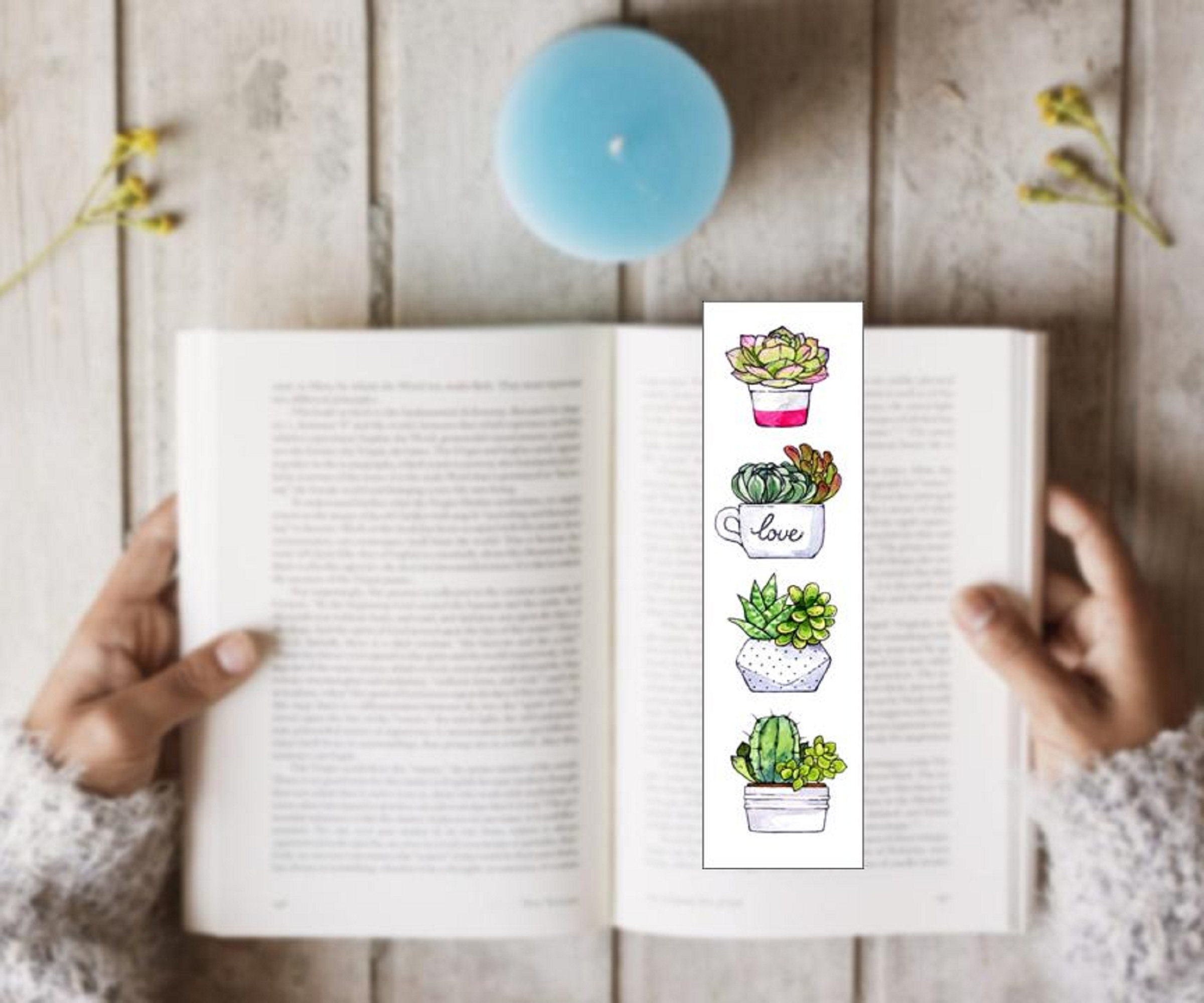 Plant bookmark Printable bookmarks set Book tracker digital Etsy