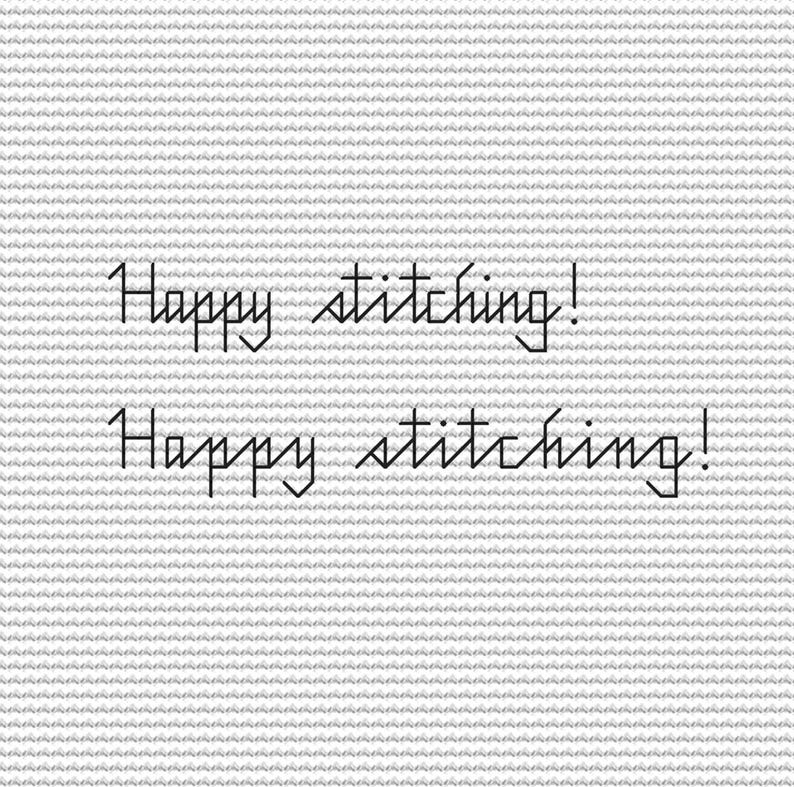 Cursive Alphabet Cross Stitch Pattern With Small Backstitch Letters and ...