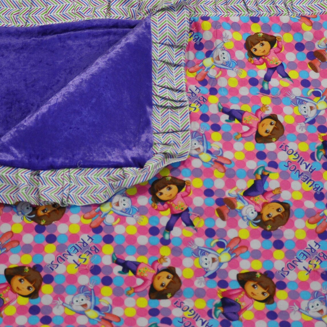 Dora Blanket Toddler Kids Handmade Soft & Cuddley Etsy.de