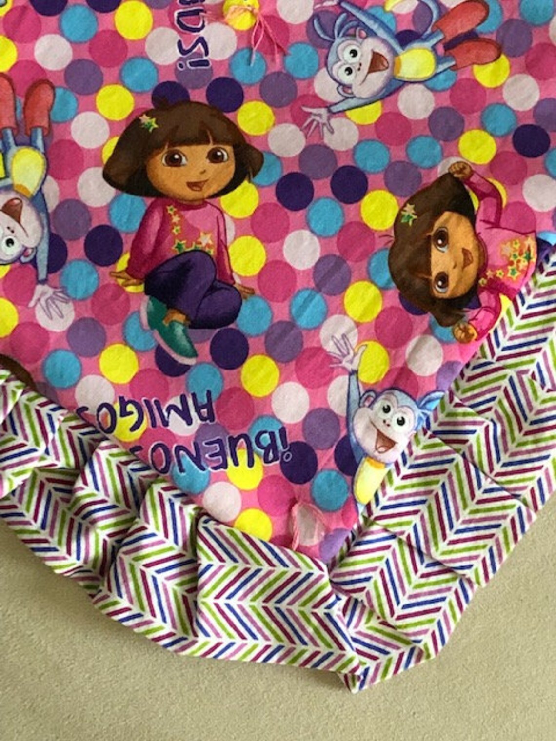 Dora Blanket Toddler Kids Handmade Soft & Cuddley Etsy
