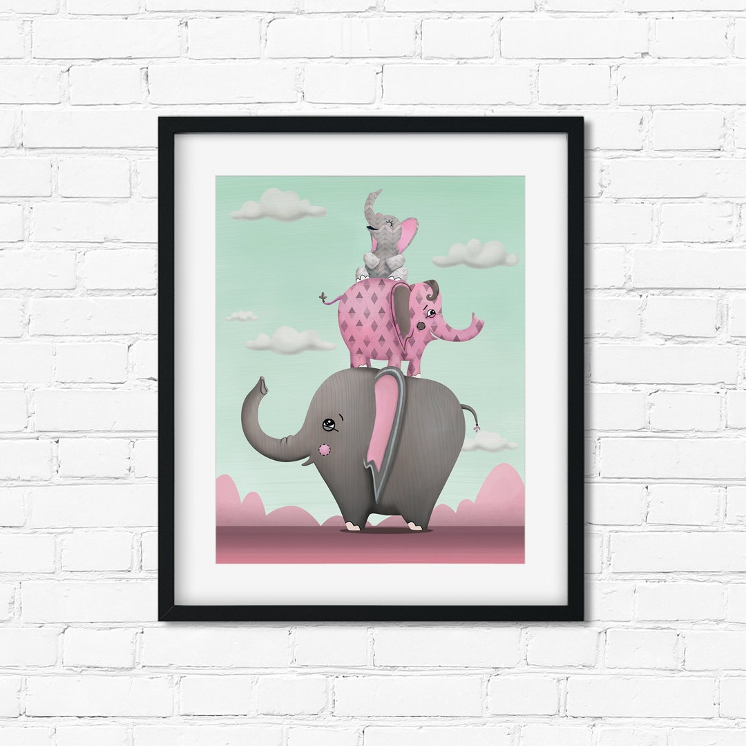 Elephant Printable | Baby Elephant | Elephant Nursery | Baby Shower ...