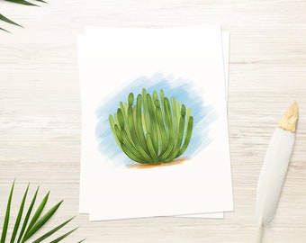 Cactus Card | Organ Pipe | Printable Card | Greeting Card | Blank Card | Sonoran Desert | Cactus | INSTANT DOWNLOAD