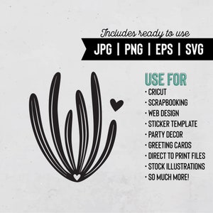 Organ Pipe / Cactus Svg / Cactus Clipart / Cricut / Scrapbooking / Silhouette Eps / DESCARGA INSTANTÁNEA