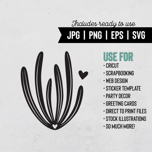 Organ Pipe | Cactus Svg | Cactus Clipart | Cricut | Scrapbooking | Silhouette Eps | INSTANT DOWNLOAD