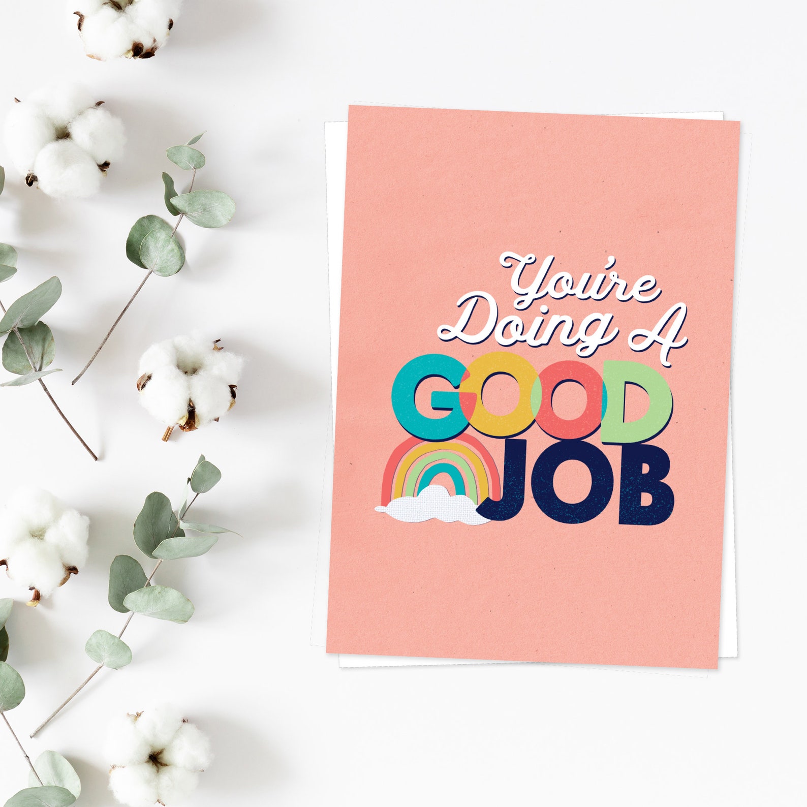 Inspirational Card Printable Card Your Doing a Good Job Etsy