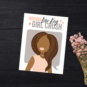 Girl Crush Karte | Galentines Karte | Valentinskarte | Vielfalt | Galentine | SOFORTIGER DOWNLOAD | DRUCKBAR